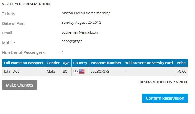 how to buy machu picchu tickets step 3